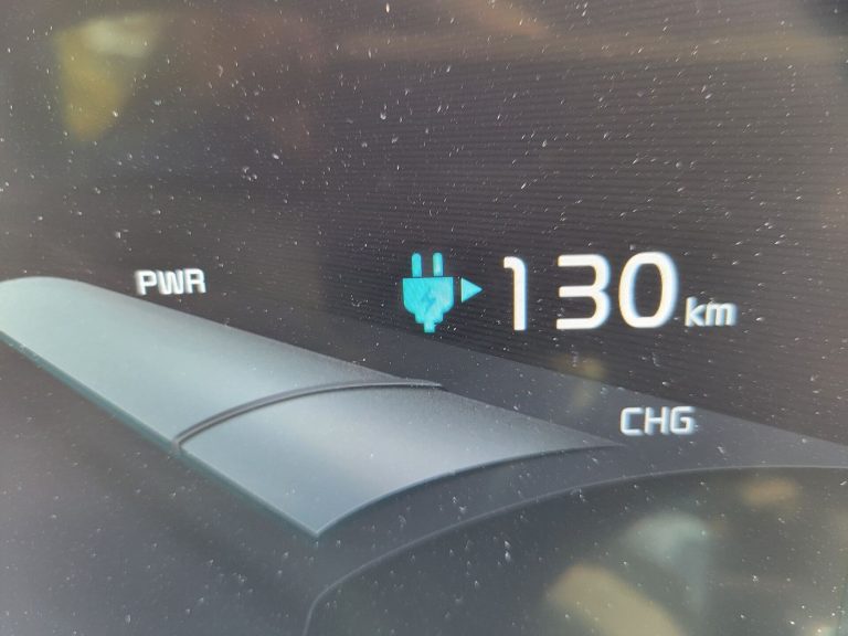 electric car dashboard with a touchscreen display